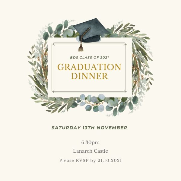 BDS Class of 2021 Graduation Dinner